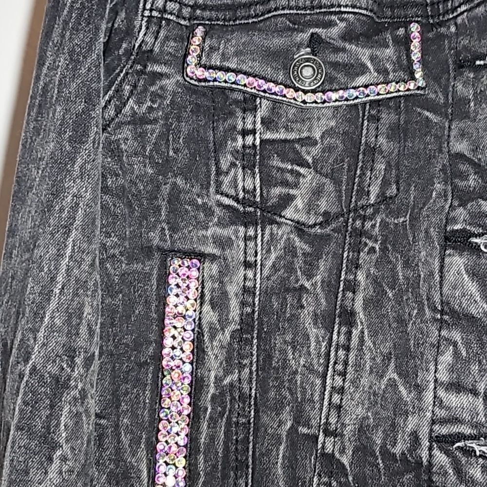 Custom Bling Jean Jacket - Picture 7 of 14